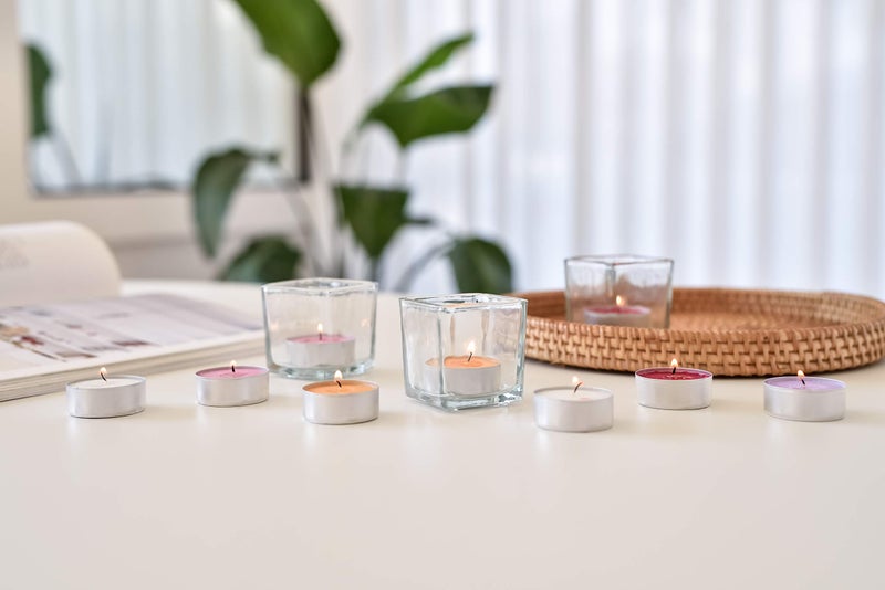 COCODOR Scented Tealight Candles/Tea Rose / 25 Pack / 4-5 Hour Extended Burn Time/Made in Italy, Cotton Wick, Scented Home Deco, Fragrance, Mother's Day - Image 3